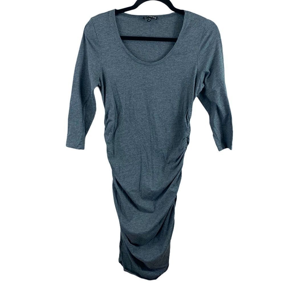 ❤️Express gray bodycon size medium scoop neck